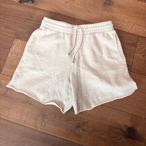 Aritzia Oatmeal grey sweat shorts